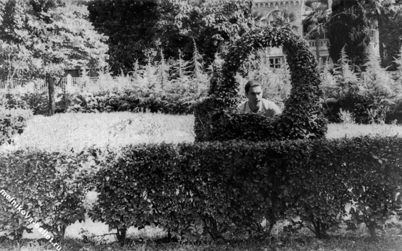 Михаил Яковлевич Мельников в парке Сочи, 1959 год, фото 39