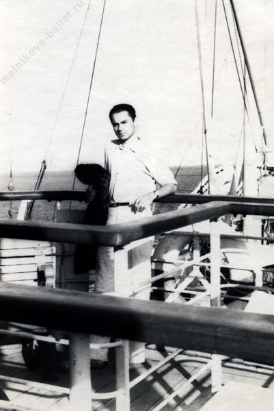 ММельников Михаил Яковлевич на палубе корабля - Сочи, лето 1959 года, фото 8