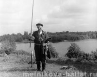 Приозерск, Л.А.Коротеев и щука, июль - август 1958 г., фото 17