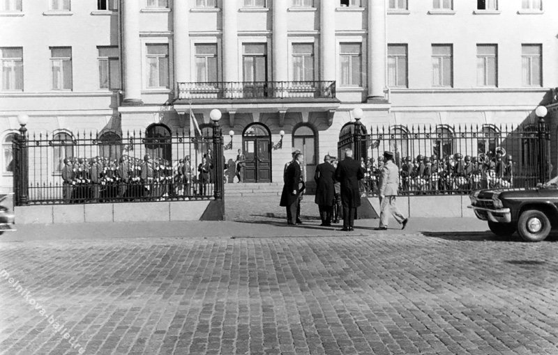 Президентский дворец, рота почетного караула - Хельсинки, Финляндия, 1966 год, фото 8а