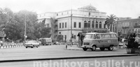 Театр, Каир, Египет, 1968 год, фото 1а и 1б