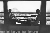 Н.Звонарева, Л.Мельникова в доме самурая, Япония, 1969 год, фото 29 а, б, в