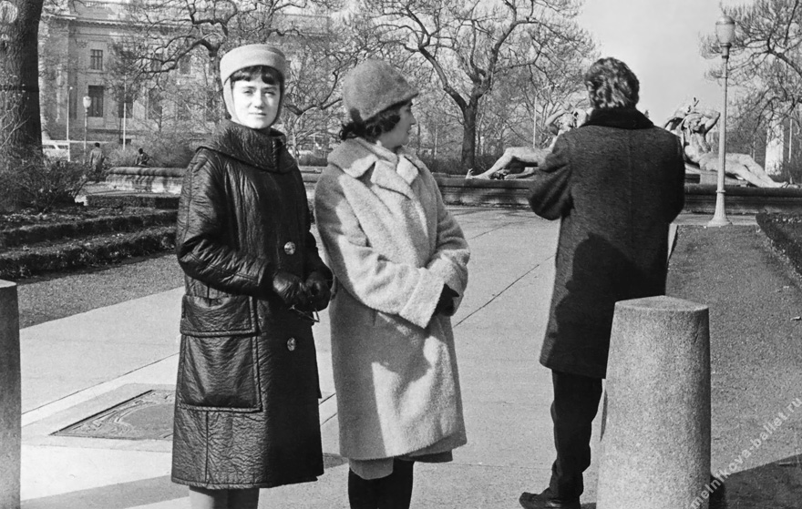 Габриэла Комлева, Татьяна Легат и Юрий Соловьев в Филадельфии - США, 1964 год, фото 32а